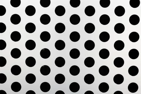 Rapid black big dot pattern on white background, round holes texture on Stock Photos