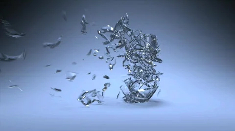 Rapid bullet glass crash Stock Footage 493806