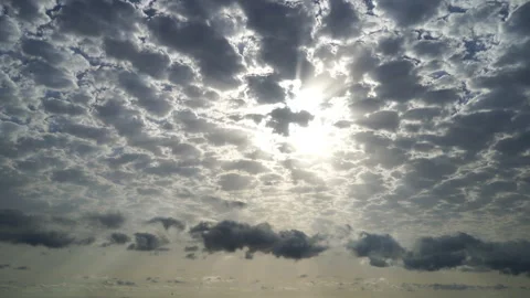 Rapid Clouds Moving Over the Sea 動画素材 313281271