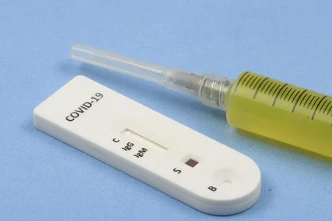 Rapid coronavirus test Stock-Fotos