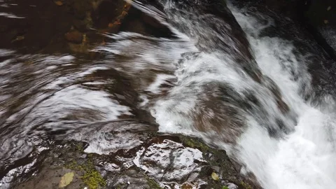 The rapid course of a mountain river in Abkhazia Stock Footage 110592470