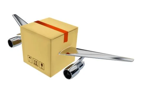 Rapid delivery concept 3d render illustration Illustrazione stock