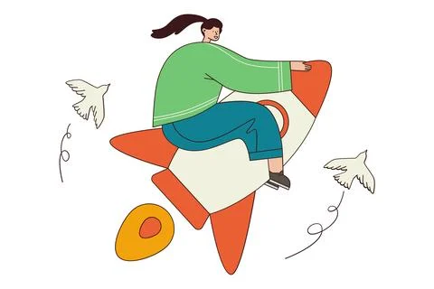 Rapid Digital Access and Quick Start Technology Illustration 스톡 일러스트