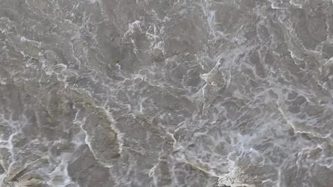 Rapid flow and bubbling of water in the river. Stock Footage 74946536