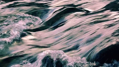 Rapid flow in mountain river. Stock Footage 82427073