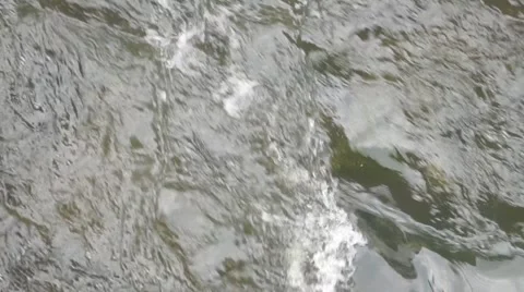 The rapid flow of the river landscape Video stock 49067017