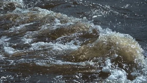 Rapid flow slow motion 3 Stock Footage 80281496