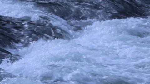 Rapid Flowing River Water Stock Footage 100988919
