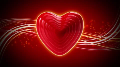 Rapid heart rate on an abstract background Stock Footage 45832102