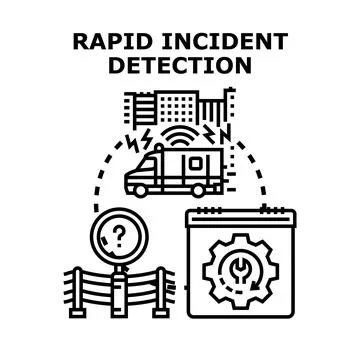 Rapid incident detection identifying ongoing system problems Illustrazione stock