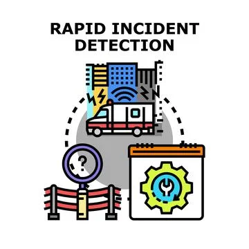 Rapid incident detection identifying ongoing system problems Stock Illustration