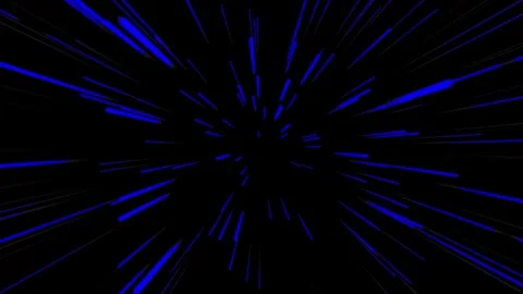 A rapid lightspeed voyage through a wormhole, racing to the far end of the c Stock Footage 288527561