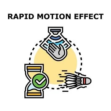Rapid motion effect technology concept vector illustration Stock Illustration