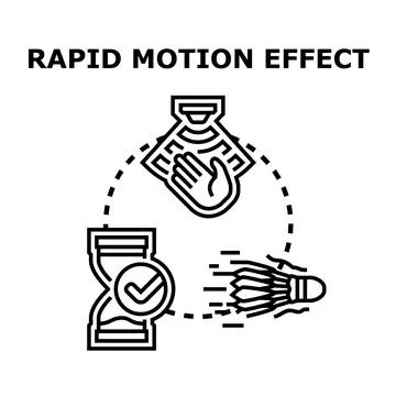 Rapid motion effect technology concept vector illustration Stock Illustration
