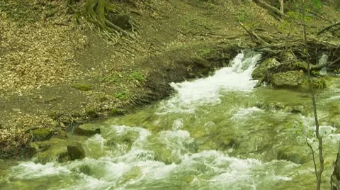 Rapid mountain river Stock Footage 11130251