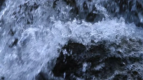 Rapid Mountain Stream With Stones Stock Footage 41958037
