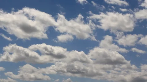 Rapid movement of white clouds Stock Footage 196245495
