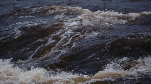 Rapid mudflow slow motion 180 1 Stock Footage 80281606