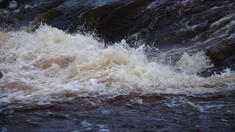 Rapid mudflow slow motion 180 3 Stock Footage 80281687