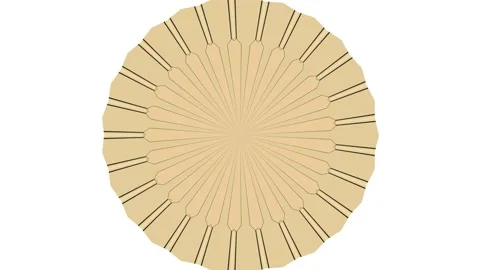 Rapid opening and closing circular shapes, KALEIDOSCOPE drawing, loopable Stock Footage 117641898