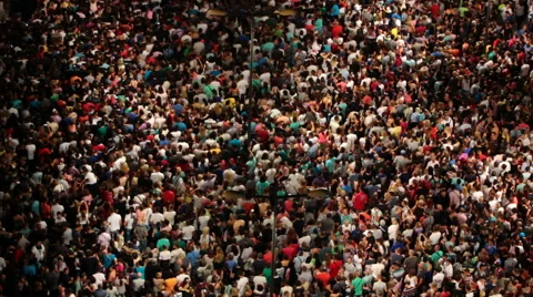 Rapid population growth in the 21st century Stock Footage