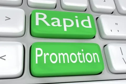 Rapid Promotion concept Stock Illustration