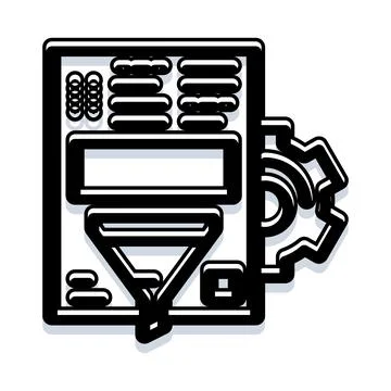 Rapid prototyping and future manufacturing technology icon Stock Illustration