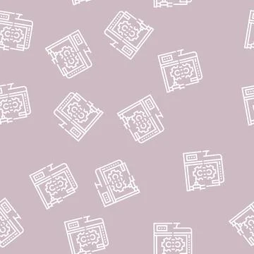 Rapid prototyping line seamless pattern Stock Illustration