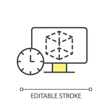 Rapid prototyping for product development RGB color icon Stock Illustration