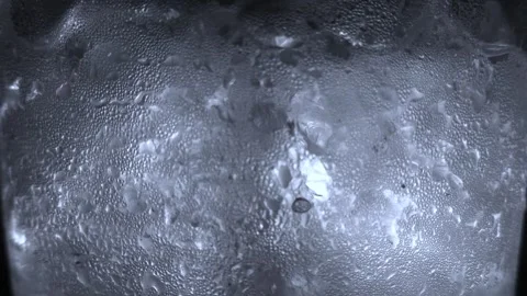 Rapid reduction in the amount of water in the ice. Stock Footage 252803920