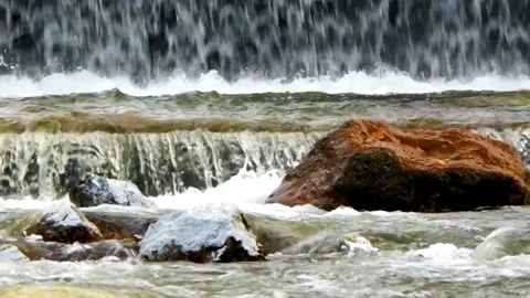 Rapid river water Stock Footage 242608485