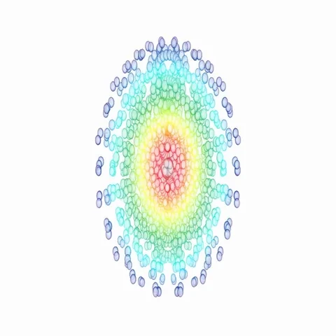 Rapid rotation of molecular structure 스톡 동영상 69489619