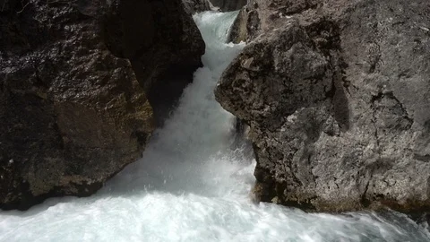 Rapid Stream of Mountain - 3 Stock Footage 98462034
