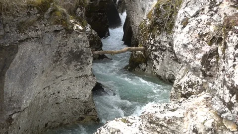 Rapid Stream of Mountain Stock Footage 98462033
