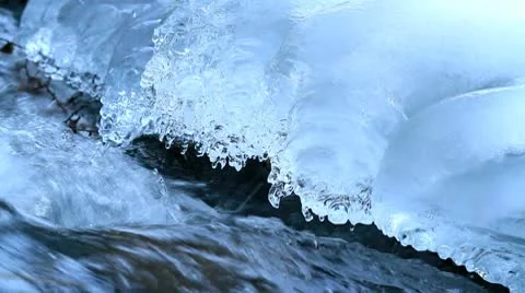 Rapid stream in mountain river. Stock Footage