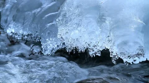 Rapid stream in mountain river. Stock Footage 10680025