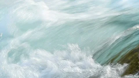 Rapid stream of a mountain river. Stock Footage 13909302