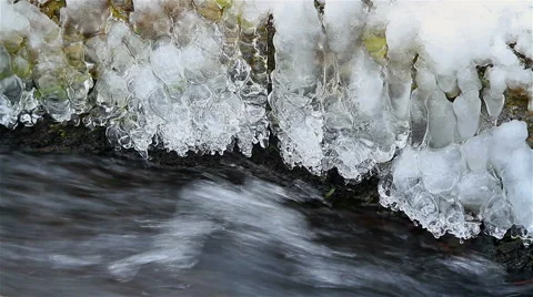 Rapid stream of mountain river. Stock Footage 56426363