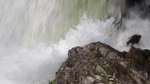 Rapid stream of a mountain river. Stock Footage 98636969