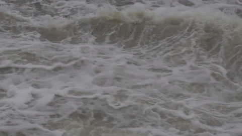 Rapid stream of water in the river. Stock Footage 135833429