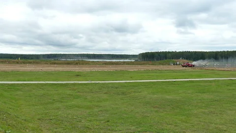 Rapid tank attack Stock Footage 138314586