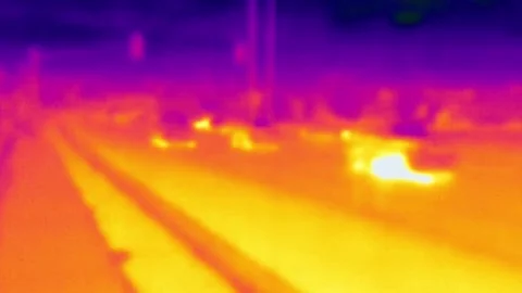 Rapid Thermal Image Capture Traffic Camera Stock Footage 250482895