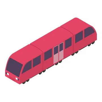 Rapid train icon, isometric style Stock Illustration