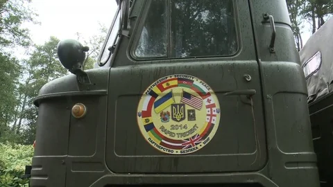 Rapid Trident exercise at International Peacekeeping and Security Center - 2014 Stock Footage 100161803