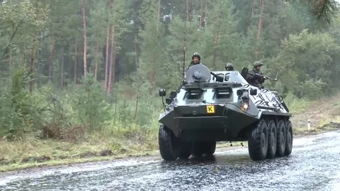 Rapid Trident exercise at International Peacekeeping and Security Center - 2014 Stock Footage 100161808