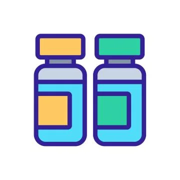 Rapid tuberculosis test icon vector outline illustration Stock Illustration