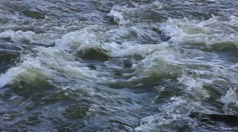 Rapid water in motion Stock Footage 11058717