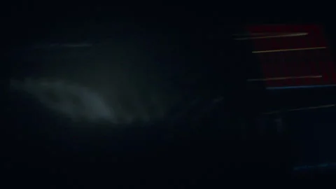 Rapid Whip Pan Creating Abstract Bokeh Of Urban Lights Stock Footage 304911124