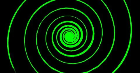 Rapidly spinning spiral. Abstraction, hypnotizing effect. Stock Illustration