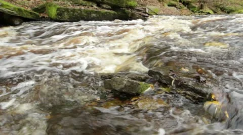 Rapids at autumn Stock Footage 10587233